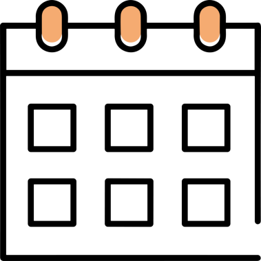 Takvim zamanlama simgesi vektör modern randevu ajandası anımsatıcı düz sembol çizim tasarımı