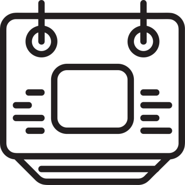 Takvim zamanlama simgesi vektör modern randevu ajandası anımsatıcı düz sembol çizim tasarımı