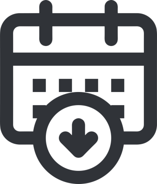 Takvim zamanlama simgesi vektör modern randevu ajandası anımsatıcı düz sembol çizim tasarımı