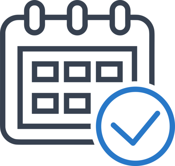 Takvim zamanlama simgesi vektör modern randevu ajandası anımsatıcı düz sembol çizim tasarımı