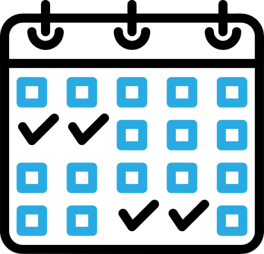 Takvim zamanlama simgesi vektör modern randevu ajandası anımsatıcı düz sembol çizim tasarımı