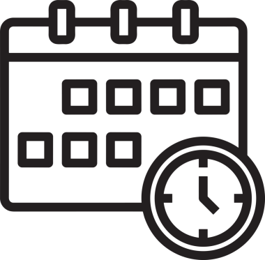 Takvim zamanlama simgesi vektör modern randevu ajandası anımsatıcı düz sembol çizim tasarımı