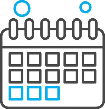 Takvim zamanlama simgesi vektör modern randevu ajandası anımsatıcı düz sembol çizim tasarımı