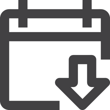 Takvim zamanlama simgesi vektör modern randevu ajandası anımsatıcı düz sembol çizim tasarımı