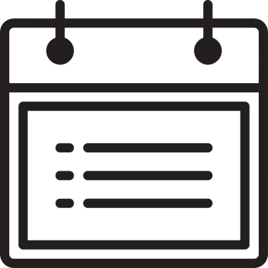 Takvim zamanlama simgesi vektör modern randevu ajandası anımsatıcı düz sembol çizim tasarımı