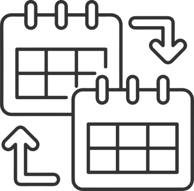 Takvim zamanlama simgesi vektör modern randevu ajandası anımsatıcı düz sembol çizim tasarımı