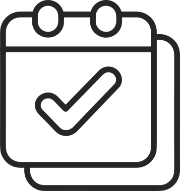 Takvim zamanlama simgesi vektör modern randevu ajandası anımsatıcı düz sembol çizim tasarımı