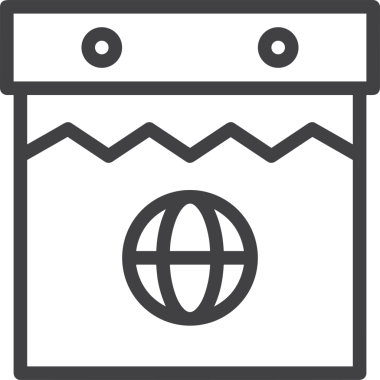 Takvim zamanlama simgesi vektör modern randevu ajandası anımsatıcı düz sembol çizim tasarımı