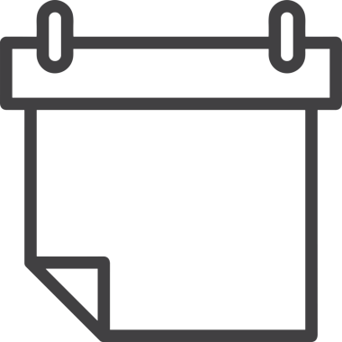Takvim zamanlama simgesi vektör modern randevu ajandası anımsatıcı düz sembol çizim tasarımı