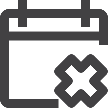 Takvim zamanlama simgesi vektör modern randevu ajandası anımsatıcı düz sembol çizim tasarımı