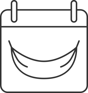 Takvim zamanlama simgesi vektör modern randevu ajandası anımsatıcı düz sembol çizim tasarımı