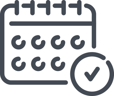 Takvim zamanlama simgesi vektör modern randevu ajandası anımsatıcı düz sembol çizim tasarımı