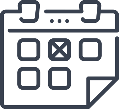 Takvim zamanlama simgesi vektör modern randevu ajandası anımsatıcı düz sembol çizim tasarımı