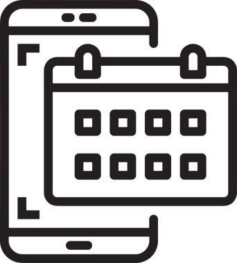 Takvim zamanlama simgesi vektör modern randevu ajandası anımsatıcı düz sembol çizim tasarımı