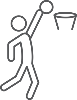 Siyah ve Beyaz Simge Tarzı ile Minimalist Top Ana Hattı Logosu Spor Markalaştırma Ekibi Kimliği Basit Rozet Tasarımları ve Tek Renkli Grafik Elemanları Web Yazısı ve Ticari Ürünler İçin Mükemmel