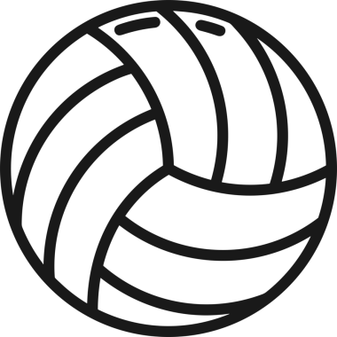 Siyah ve Beyaz Simge Tarzı ile Minimalist Top Ana Hattı Logosu Spor Markalaştırma Ekibi Kimliği Basit Rozet Tasarımları ve Tek Renkli Grafik Elemanları Web Yazısı ve Ticari Ürünler İçin Mükemmel