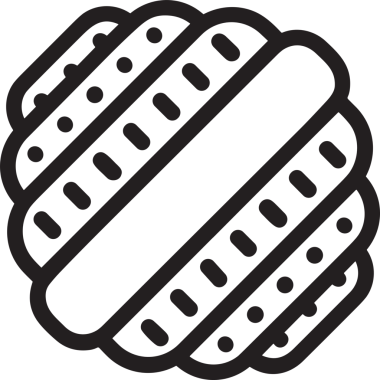 Siyah ve Beyaz Simge Tarzı ile Minimalist Top Ana Hattı Logosu Spor Markalaştırma Ekibi Kimliği Basit Rozet Tasarımları ve Tek Renkli Grafik Elemanları Web Yazısı ve Ticari Ürünler İçin Mükemmel