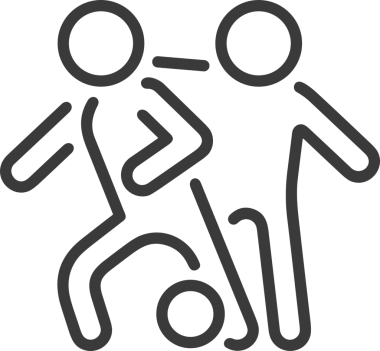 Siyah ve Beyaz Simge Tarzı ile Minimalist Top Ana Hattı Logosu Spor Markalaştırma Ekibi Kimliği Basit Rozet Tasarımları ve Tek Renkli Grafik Elemanları Web Yazısı ve Ticari Ürünler İçin Mükemmel