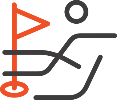 Siyah ve Beyaz Simge Tarzı ile Minimalist Top Ana Hattı Logosu Spor Markalaştırma Ekibi Kimliği Basit Rozet Tasarımları ve Tek Renkli Grafik Elemanları Web Yazısı ve Ticari Ürünler İçin Mükemmel