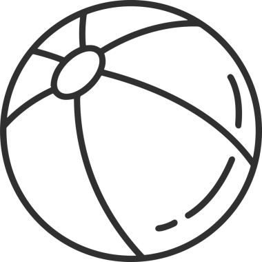 Siyah ve Beyaz Simge Tarzı ile Minimalist Top Ana Hattı Logosu Spor Markalaştırma Ekibi Kimliği Basit Rozet Tasarımları ve Tek Renkli Grafik Elemanları Web Yazısı ve Ticari Ürünler İçin Mükemmel