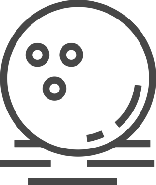 Siyah ve Beyaz Simge Tarzı ile Minimalist Top Ana Hattı Logosu Spor Markalaştırma Ekibi Kimliği Basit Rozet Tasarımları ve Tek Renkli Grafik Elemanları Web Yazısı ve Ticari Ürünler İçin Mükemmel