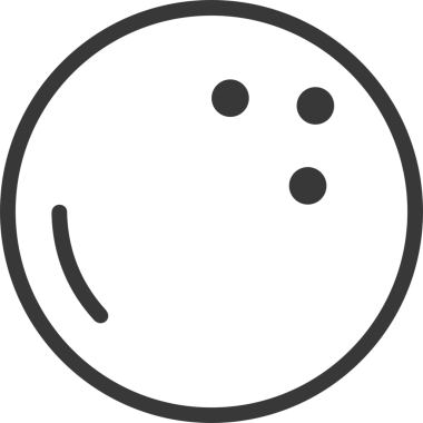 Siyah ve Beyaz Simge Tarzı ile Minimalist Top Ana Hattı Logosu Spor Markalaştırma Ekibi Kimliği Basit Rozet Tasarımları ve Tek Renkli Grafik Elemanları Web Yazısı ve Ticari Ürünler İçin Mükemmel