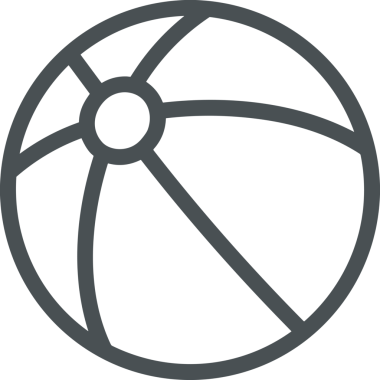 Siyah ve Beyaz Simge Tarzı ile Minimalist Top Ana Hattı Logosu Spor Markalaştırma Ekibi Kimliği Basit Rozet Tasarımları ve Tek Renkli Grafik Elemanları Web Yazısı ve Ticari Ürünler İçin Mükemmel