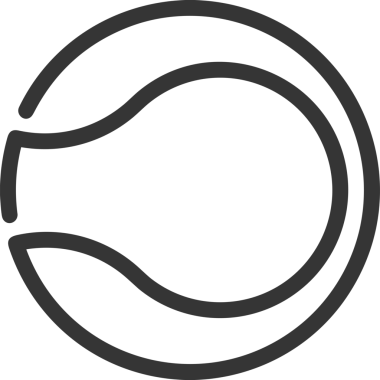 Siyah ve Beyaz Simge Tarzı ile Minimalist Top Ana Hattı Logosu Spor Markalaştırma Ekibi Kimliği Basit Rozet Tasarımları ve Tek Renkli Grafik Elemanları Web Yazısı ve Ticari Ürünler İçin Mükemmel