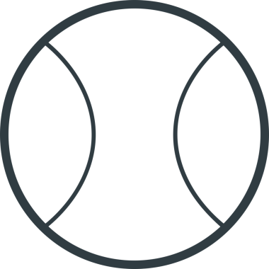 Siyah ve Beyaz Simge Tarzı ile Minimalist Top Ana Hattı Logosu Spor Markalaştırma Ekibi Kimliği Basit Rozet Tasarımları ve Tek Renkli Grafik Elemanları Web Yazısı ve Ticari Ürünler İçin Mükemmel