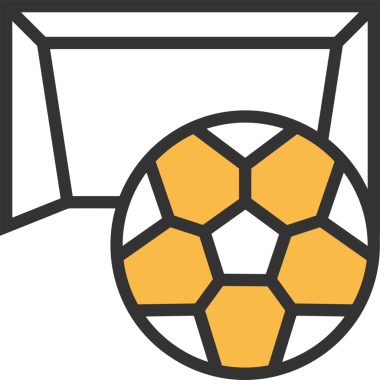 Siyah ve Beyaz Simge Tarzı ile Minimalist Top Ana Hattı Logosu Spor Markalaştırma Ekibi Kimliği Basit Rozet Tasarımları ve Tek Renkli Grafik Elemanları Web Yazısı ve Ticari Ürünler İçin Mükemmel