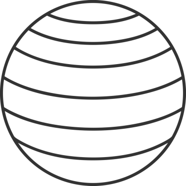 Siyah ve Beyaz Simge Tarzı ile Minimalist Top Ana Hattı Logosu Spor Markalaştırma Ekibi Kimliği Basit Rozet Tasarımları ve Tek Renkli Grafik Elemanları Web Yazısı ve Ticari Ürünler İçin Mükemmel