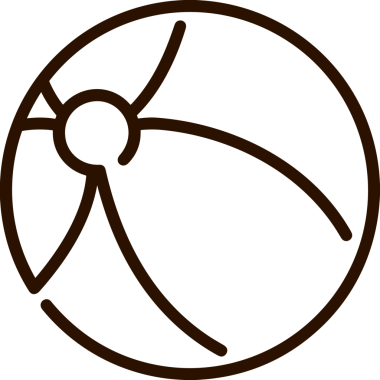 Siyah ve Beyaz Simge Tarzı ile Minimalist Top Ana Hattı Logosu Spor Markalaştırma Ekibi Kimliği Basit Rozet Tasarımları ve Tek Renkli Grafik Elemanları Web Yazısı ve Ticari Ürünler İçin Mükemmel