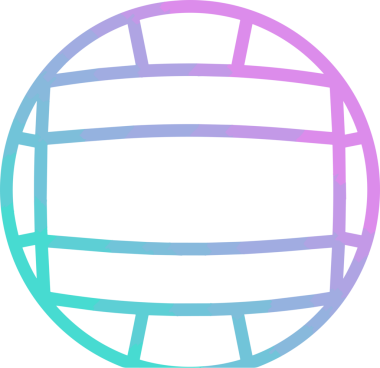 Siyah ve Beyaz Simge Tarzı ile Minimalist Top Ana Hattı Logosu Spor Markalaştırma Ekibi Kimliği Basit Rozet Tasarımları ve Tek Renkli Grafik Elemanları Web Yazısı ve Ticari Ürünler İçin Mükemmel