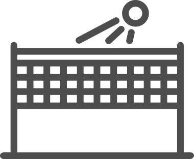 Siyah ve Beyaz Simge Tarzı ile Minimalist Top Ana Hattı Logosu Spor Markalaştırma Ekibi Kimliği Basit Rozet Tasarımları ve Tek Renkli Grafik Elemanları Web Yazısı ve Ticari Ürünler İçin Mükemmel