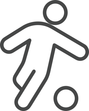 Siyah ve Beyaz Simge Tarzı ile Minimalist Top Ana Hattı Logosu Spor Markalaştırma Ekibi Kimliği Basit Rozet Tasarımları ve Tek Renkli Grafik Elemanları Web Yazısı ve Ticari Ürünler İçin Mükemmel