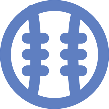 Siyah ve Beyaz Simge Tarzı ile Minimalist Top Ana Hattı Logosu Spor Markalaştırma Ekibi Kimliği Basit Rozet Tasarımları ve Tek Renkli Grafik Elemanları Web Yazısı ve Ticari Ürünler İçin Mükemmel