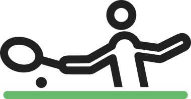 Siyah ve Beyaz Simge Tarzı ile Minimalist Top Ana Hattı Logosu Spor Markalaştırma Ekibi Kimliği Basit Rozet Tasarımları ve Tek Renkli Grafik Elemanları Web Yazısı ve Ticari Ürünler İçin Mükemmel