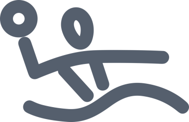 Siyah ve Beyaz Simge Tarzı ile Minimalist Top Ana Hattı Logosu Spor Markalaştırma Ekibi Kimliği Basit Rozet Tasarımları ve Tek Renkli Grafik Elemanları Web Yazısı ve Ticari Ürünler İçin Mükemmel