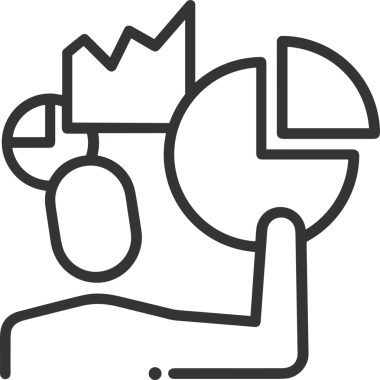 Veri Analitik Raporu Bilgi İşletme Elemanları ve Basit Temiz Tek Renk Biçimli Sunum Şablonları için Minimalist Grafik Çizelgesi Simgesi Simgesi PNG Biçimi