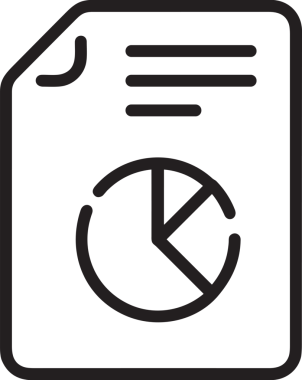 Veri Analitik Raporu Bilgi İşletme Elemanları ve Basit Temiz Tek Renk Biçimli Sunum Şablonları için Minimalist Grafik Çizelgesi Simgesi Simgesi PNG Biçimi