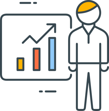 Veri Analitik Raporu Bilgi İşletme Elemanları ve Basit Temiz Tek Renk Biçimli Sunum Şablonları için Minimalist Grafik Çizelgesi Simgesi Simgesi PNG Biçimi