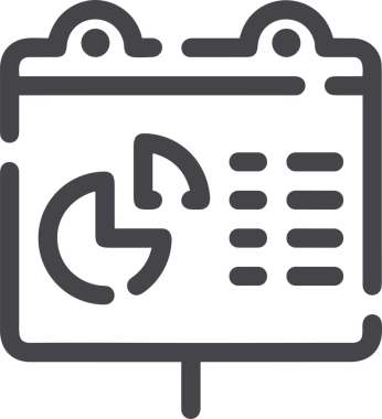 Veri Analitik Raporu Bilgi İşletme Elemanları ve Basit Temiz Tek Renk Biçimli Sunum Şablonları için Minimalist Grafik Çizelgesi Simgesi Simgesi PNG Biçimi