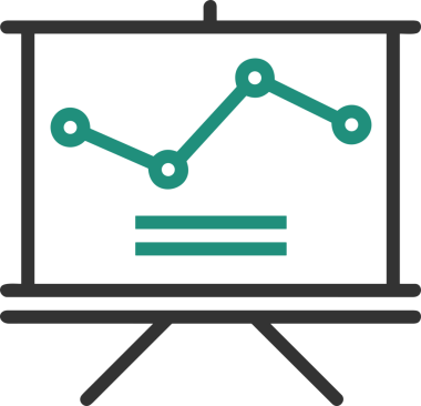Veri Analitik Raporu Bilgi İşletme Elemanları ve Basit Temiz Tek Renk Biçimli Sunum Şablonları için Minimalist Grafik Simgesi Katı Simgesi PNG Biçimi