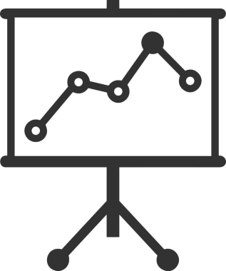 Veri Analitik Raporu Bilgi İşletme Elemanları ve Basit Temiz Tek Renk Biçimli Sunum Şablonları için Minimalist Grafik Simgesi Katı Simgesi PNG Biçimi