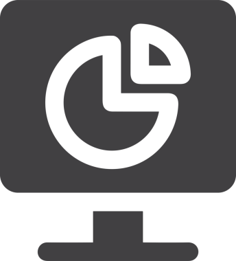 Veri Analitik Raporu Bilgi İşletme Elemanları ve Basit Temiz Tek Renk Biçimli Sunum Şablonları için Minimalist Grafik Simgesi Katı Simgesi PNG Biçimi