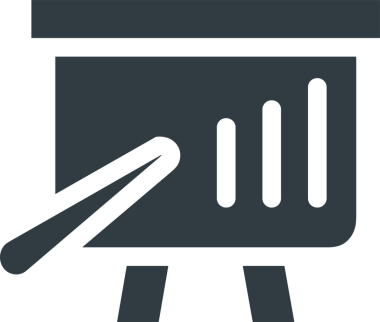 Veri Analitik Raporu Bilgi İşletme Elemanları ve Basit Temiz Tek Renk Biçimli Sunum Şablonları için Minimalist Grafik Simgesi Katı Simgesi PNG Biçimi