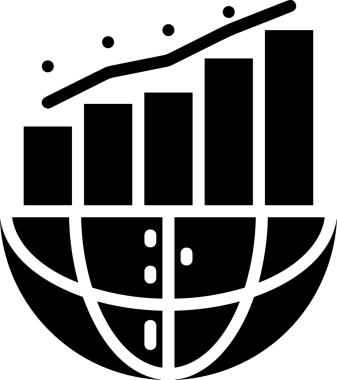 Veri Analitik Raporu Bilgi İşletme Elemanları ve Basit Temiz Tek Renk Biçimli Sunum Şablonları için Minimalist Grafik Simgesi Katı Simgesi PNG Biçimi