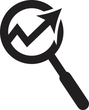 Veri Analitik Raporu Bilgi İşletme Elemanları ve Basit Temiz Tek Renk Biçimli Sunum Şablonları için Minimalist Grafik Simgesi Katı Simgesi PNG Biçimi