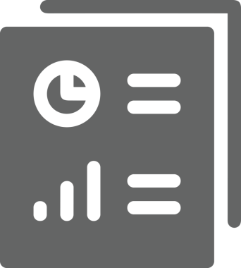 Veri Analitik Raporu Bilgi İşletme Elemanları ve Basit Temiz Tek Renk Biçimli Sunum Şablonları için Minimalist Grafik Simgesi Katı Simgesi PNG Biçimi