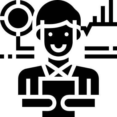 Veri Analitik Raporu Bilgi İşletme Elemanları ve Basit Temiz Tek Renk Biçimli Sunum Şablonları için Minimalist Grafik Simgesi Katı Simgesi PNG Biçimi